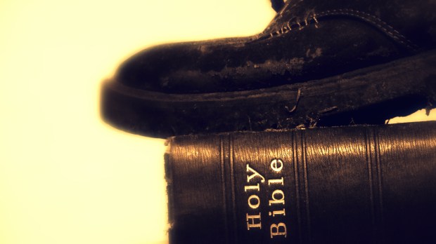 Bible trodden under foot
