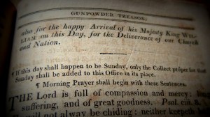 Gunpowder treason from the Book of Common Prayer © 2015 Simon Peter Sutherland